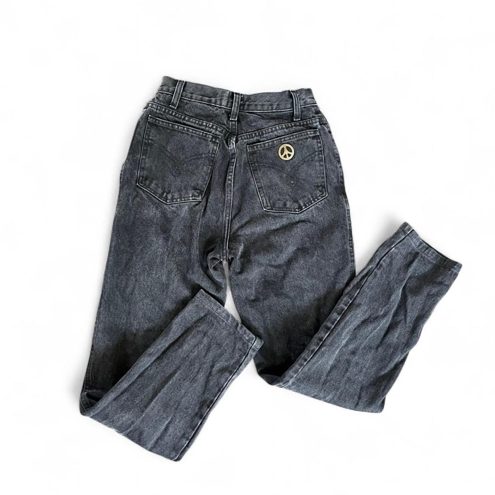 VINTAGE MOSCHINO MID-RISE BLACK JEANS